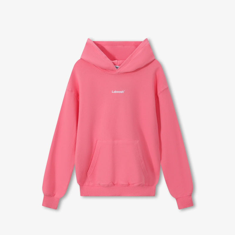CLOUDSOFT® Cotton Hoodie, Pink — front view | Laboosh™
