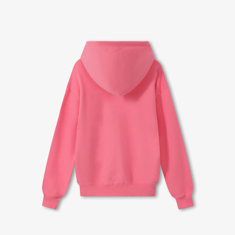 CLOUDSOFT® Cotton Hoodie, Pink — back view | Laboosh™ — alt view