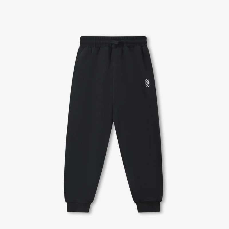 CLOUDSOFT® Cotton Joggers, Black — front view | Laboosh™