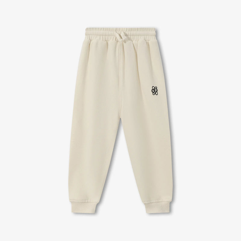 CLOUDSOFT® Cotton Joggers, Cream — front view | Laboosh™