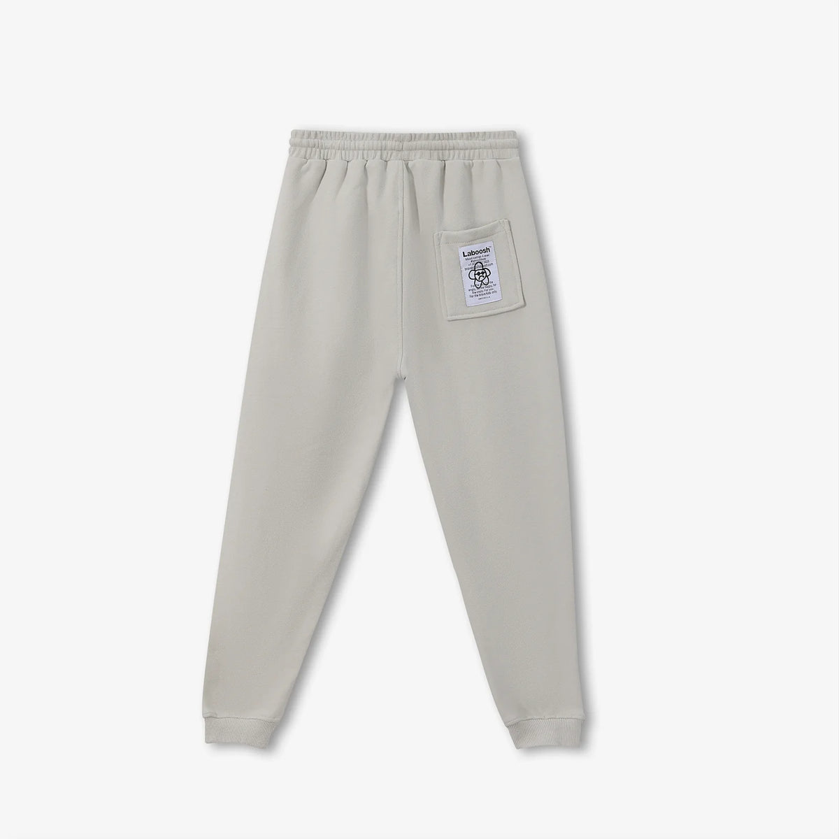CLOUDSOFT® Cotton Joggers, Grey — back view | Laboosh™
