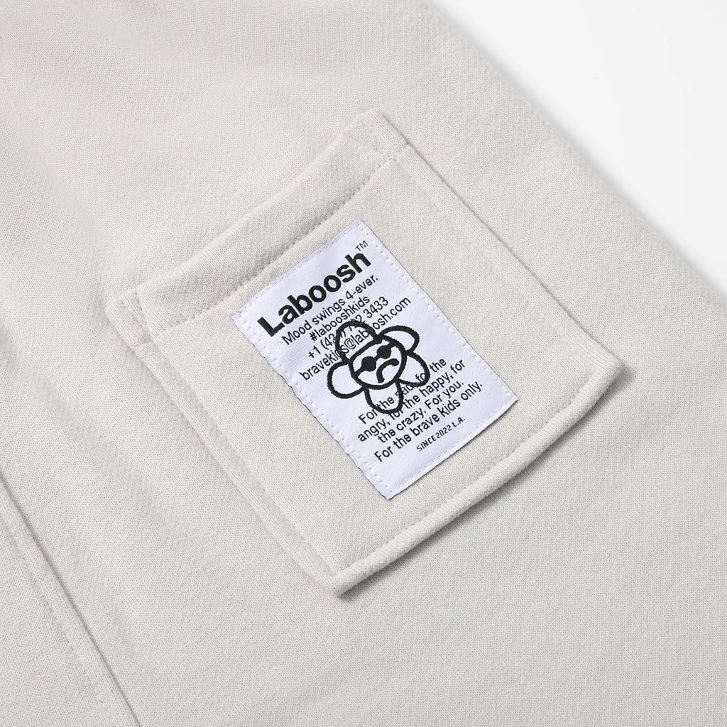 CLOUDSOFT® Cotton Joggers, Grey — label view | Laboosh™