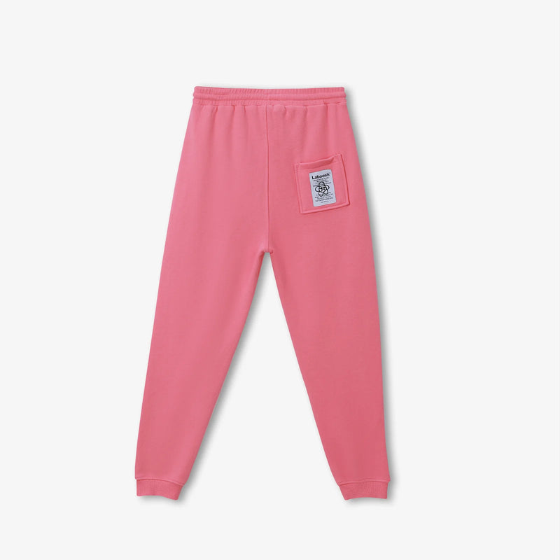 CLOUDSOFT® Cotton Joggers, Pink — back view | Laboosh™ — alt view