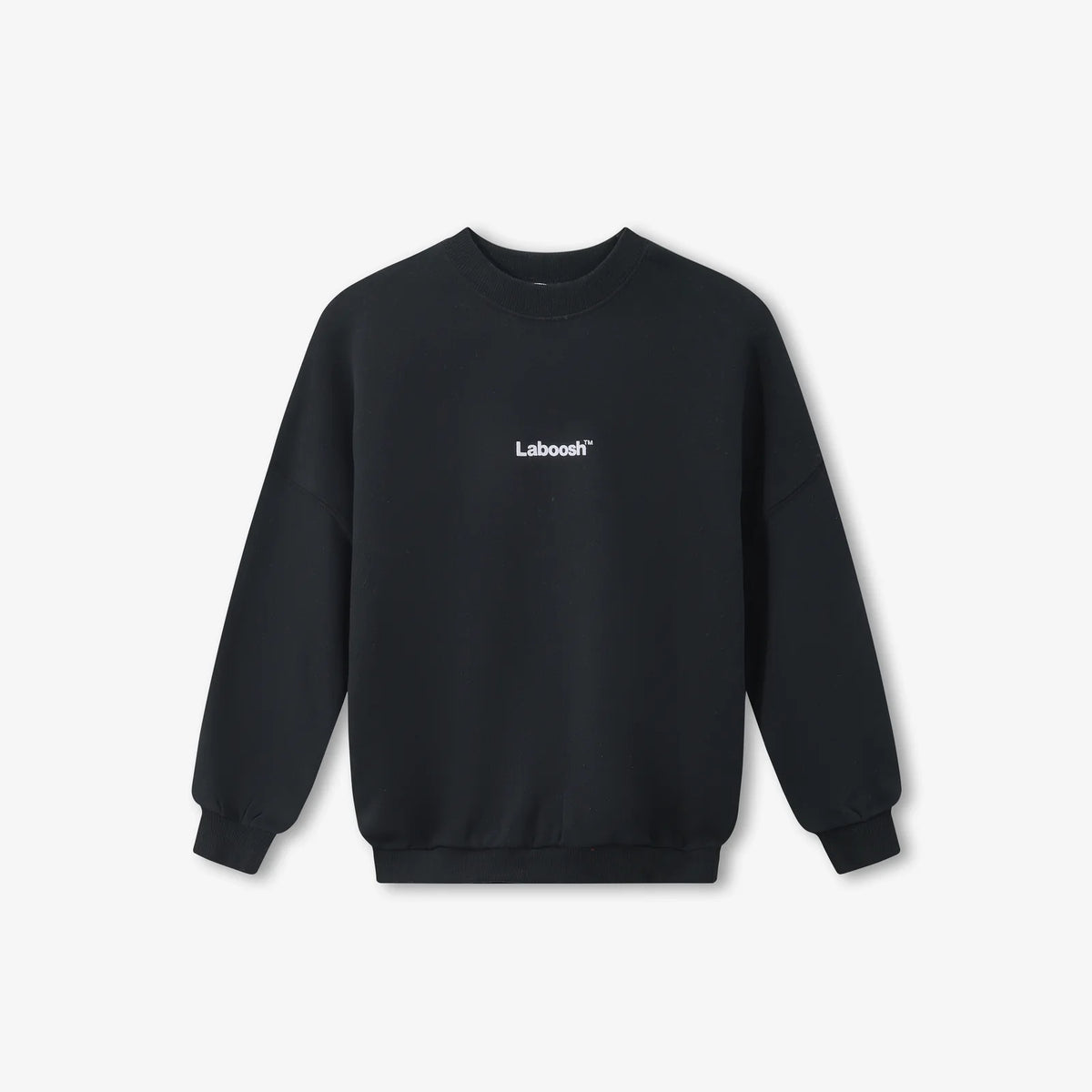 CLOUDSOFT® Cotton Sweatshirt, Black — front view | Laboosh™