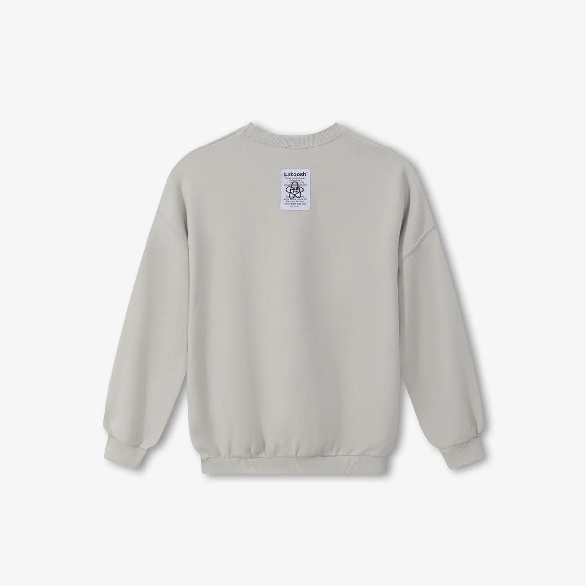 CLOUDSOFT® Cotton Sweatshirt, Grey — back view | Laboosh™