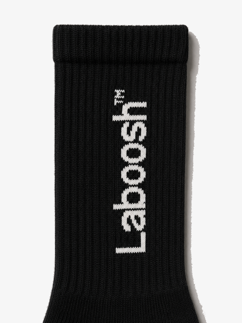 Black Crew Socks | Laboosh™ — alt view
