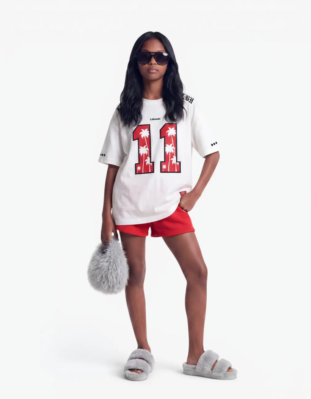Signature Line Cotton Short, Strawberry Sauce