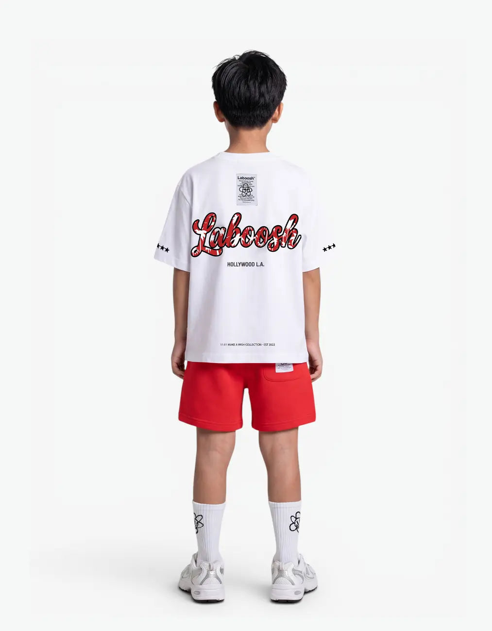 Signature Line Cotton Shorts, Strawberry Sauce