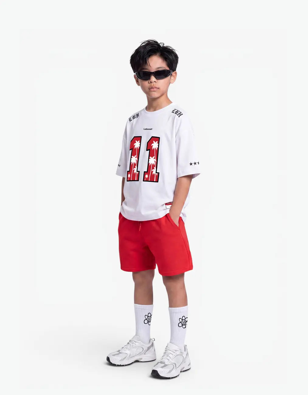 Signature Line Cotton Shorts, Strawberry Sauce