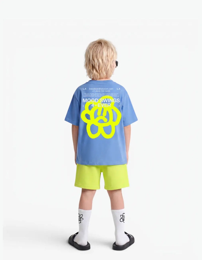 "MOODSIE" Tee, Blue — alt view