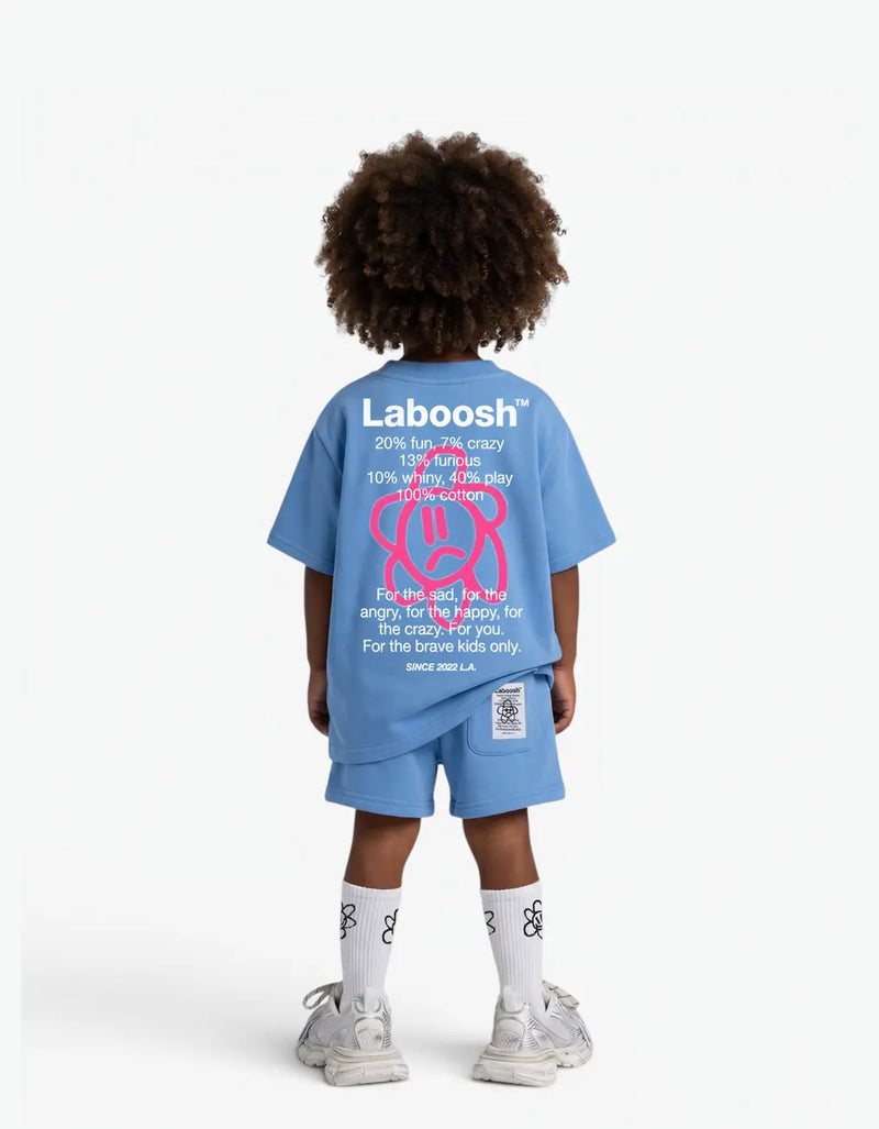 CLOUDSOFT Cotton Short, Blue — alt view