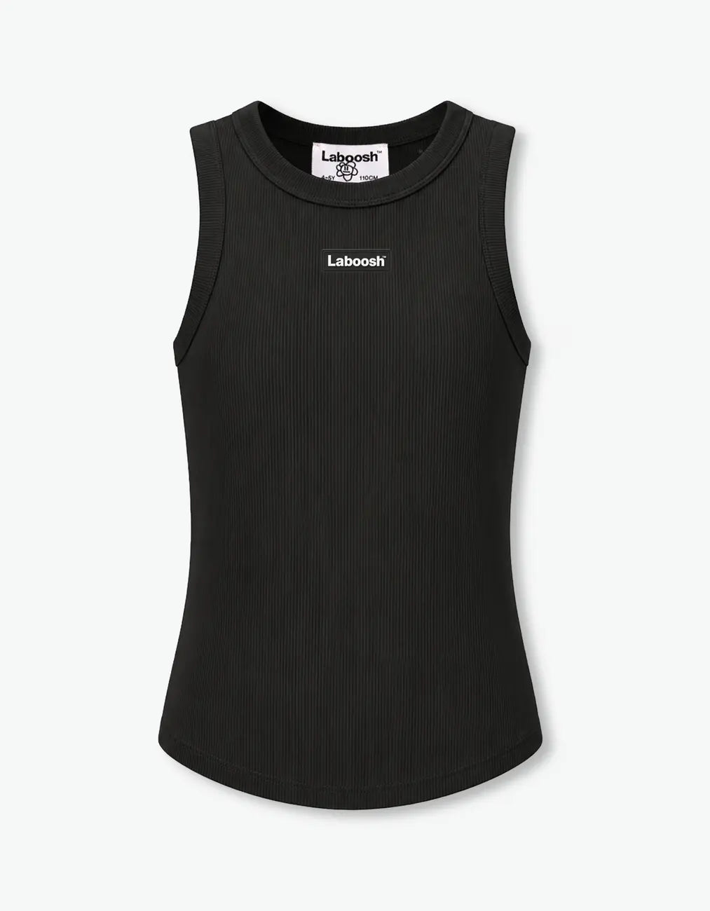 Black Ribbed Sleeveless Top