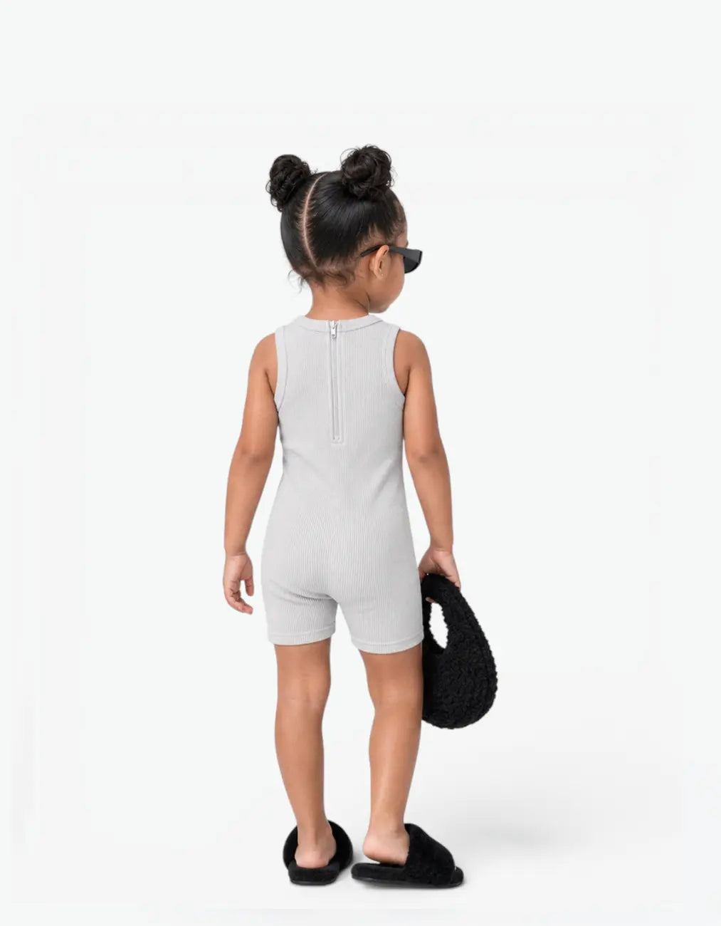 Ribbed Short Romper