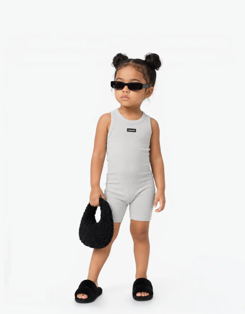 Ribbed Short Romper