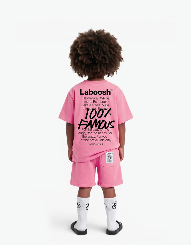 100% Famous Tee, Pink
