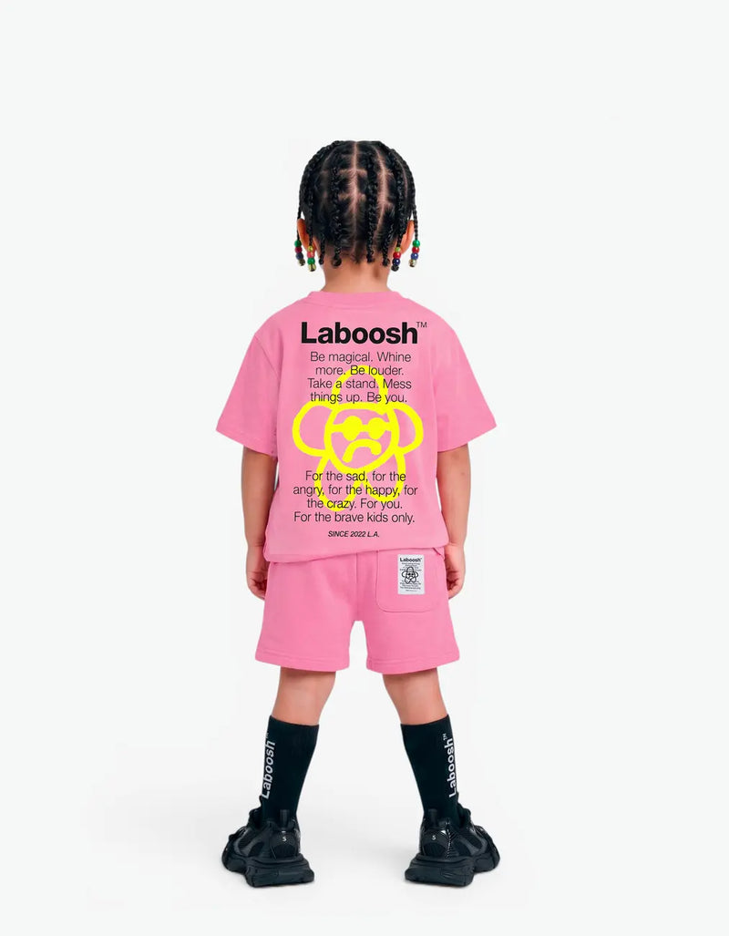 "FAMOUS" Tee, Pink