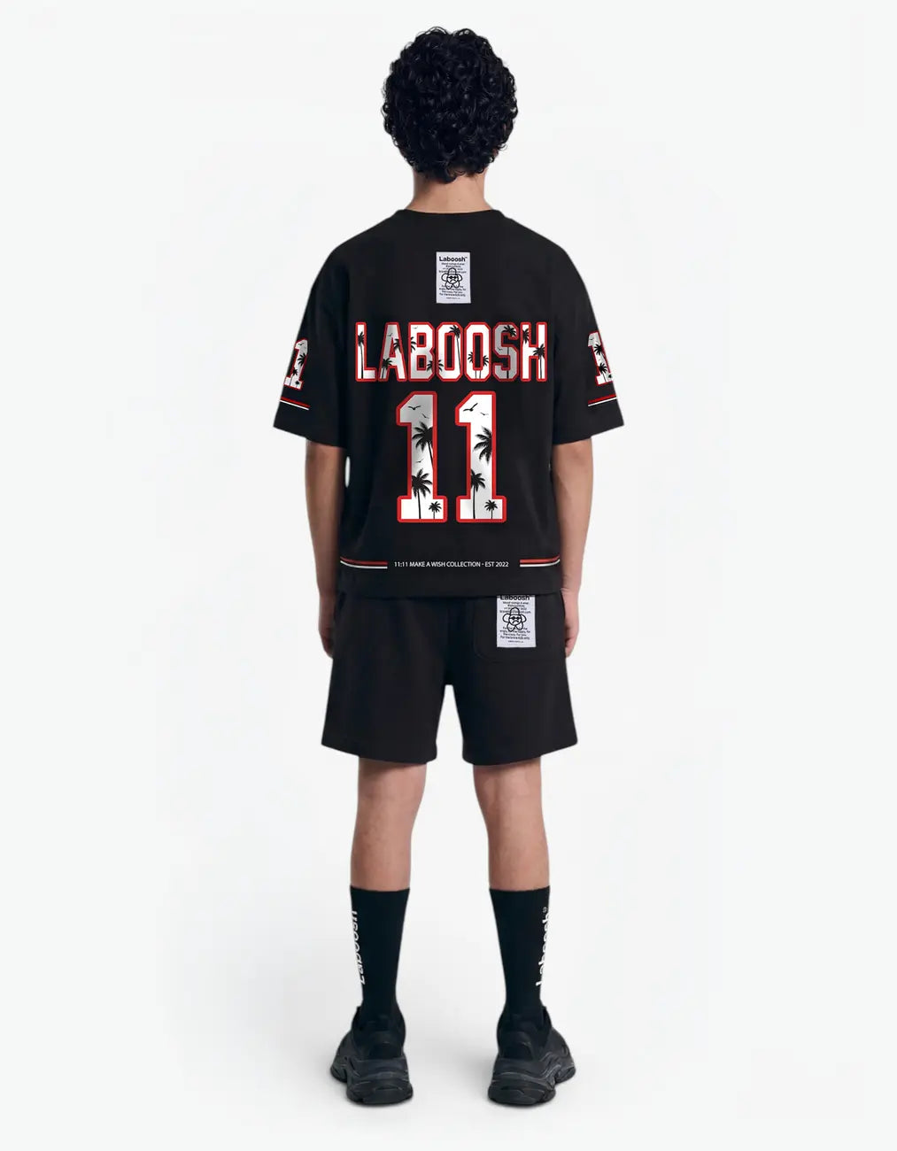 11:11 LBH Palm Tee, Black