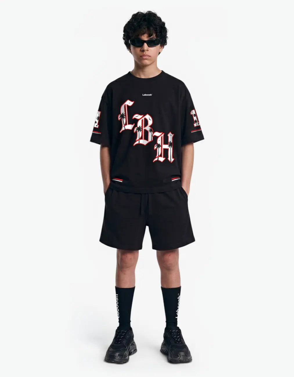 11:11 LBH Palm Tee, Black
