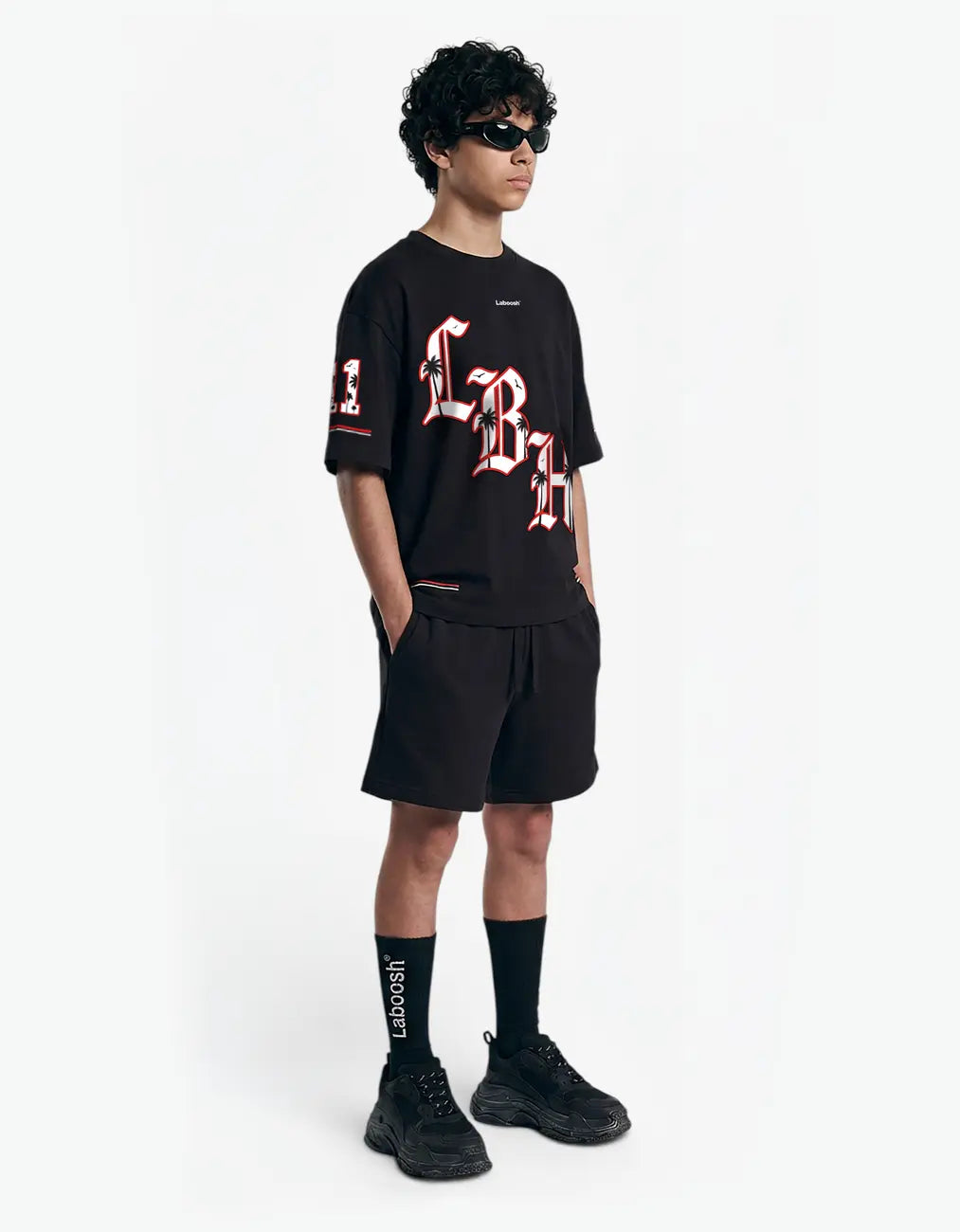 11:11 LBH Palm Tee, Black