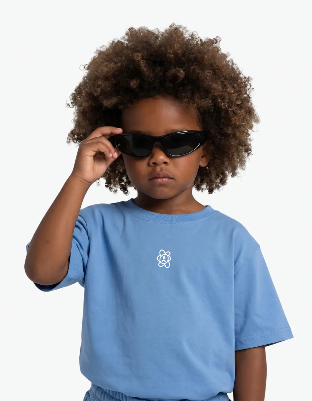 "MOODIE" Tee, Blue