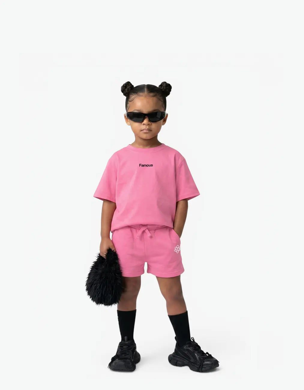 "FAMOUS" Tee, Pink