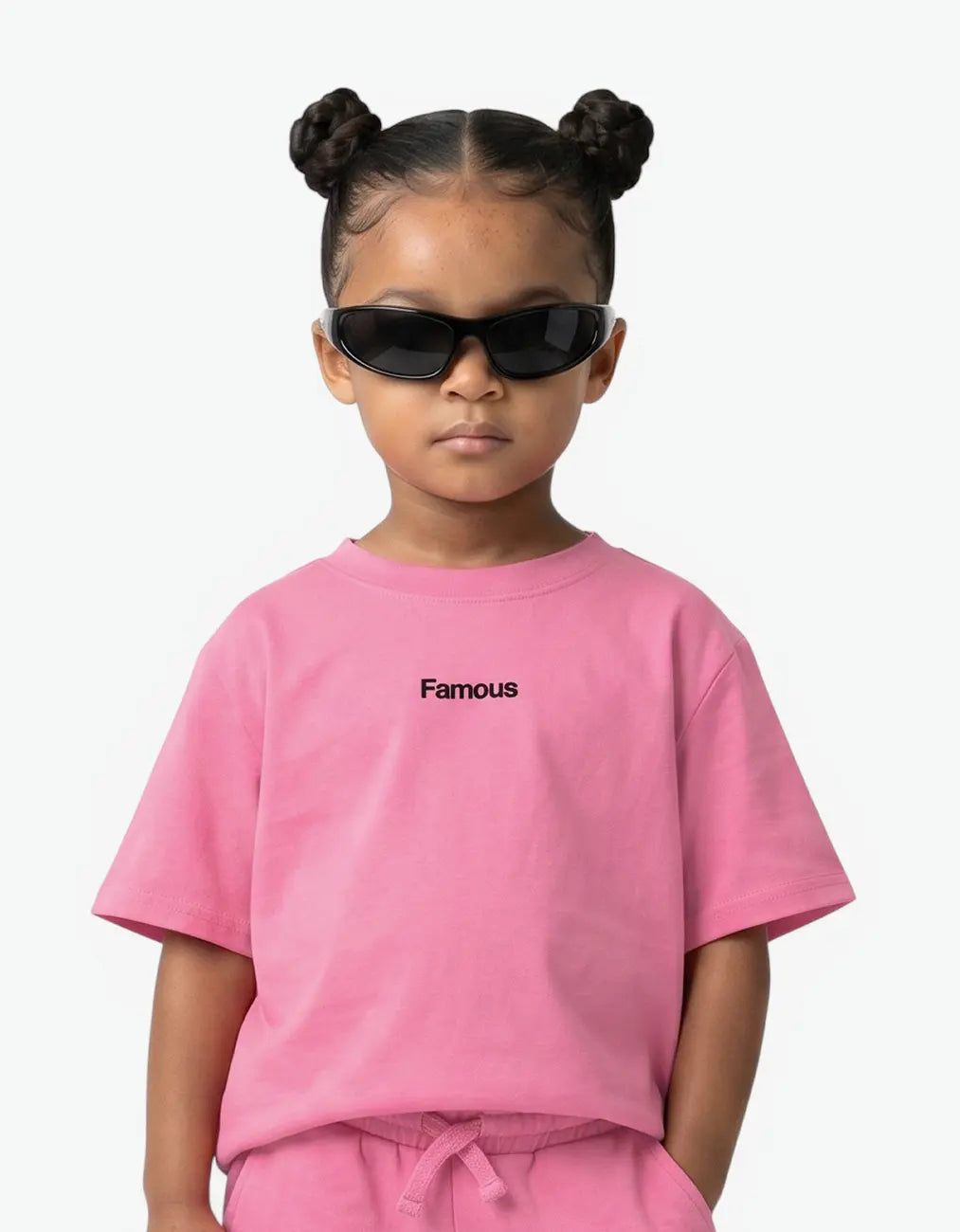 "FAMOUS" Tee, Pink