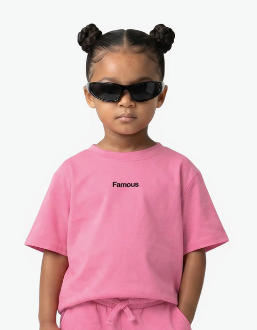 "FAMOUS" Tee, Pink