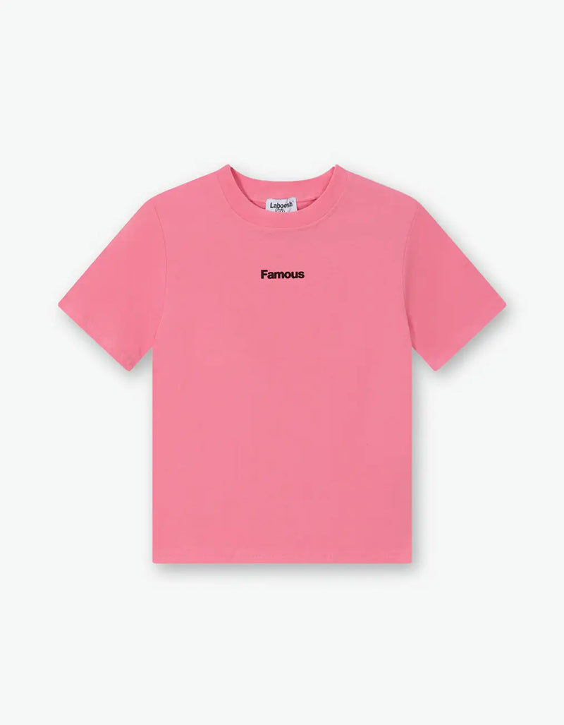 "FAMOUS" Tee, Pink