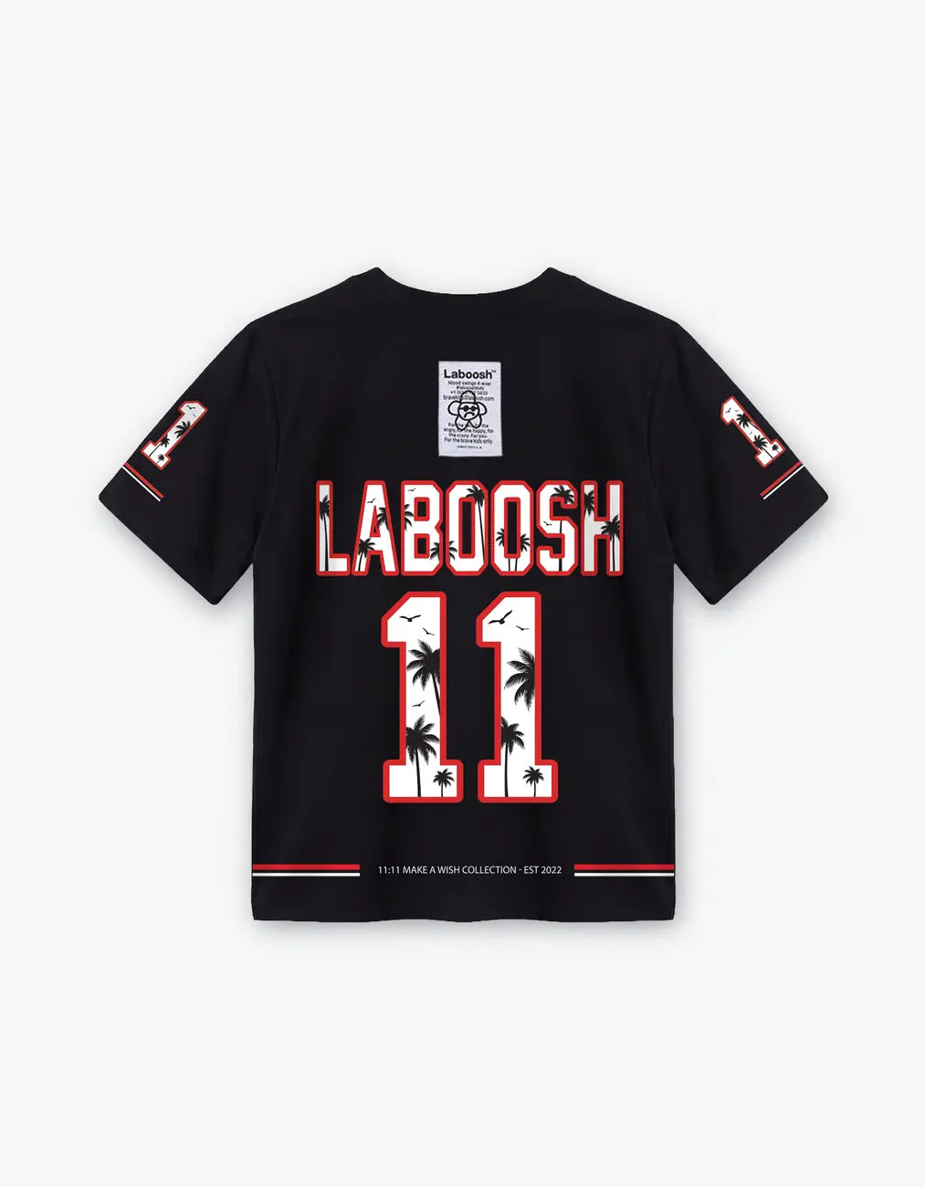 11:11 LBH Palm Tee, Black