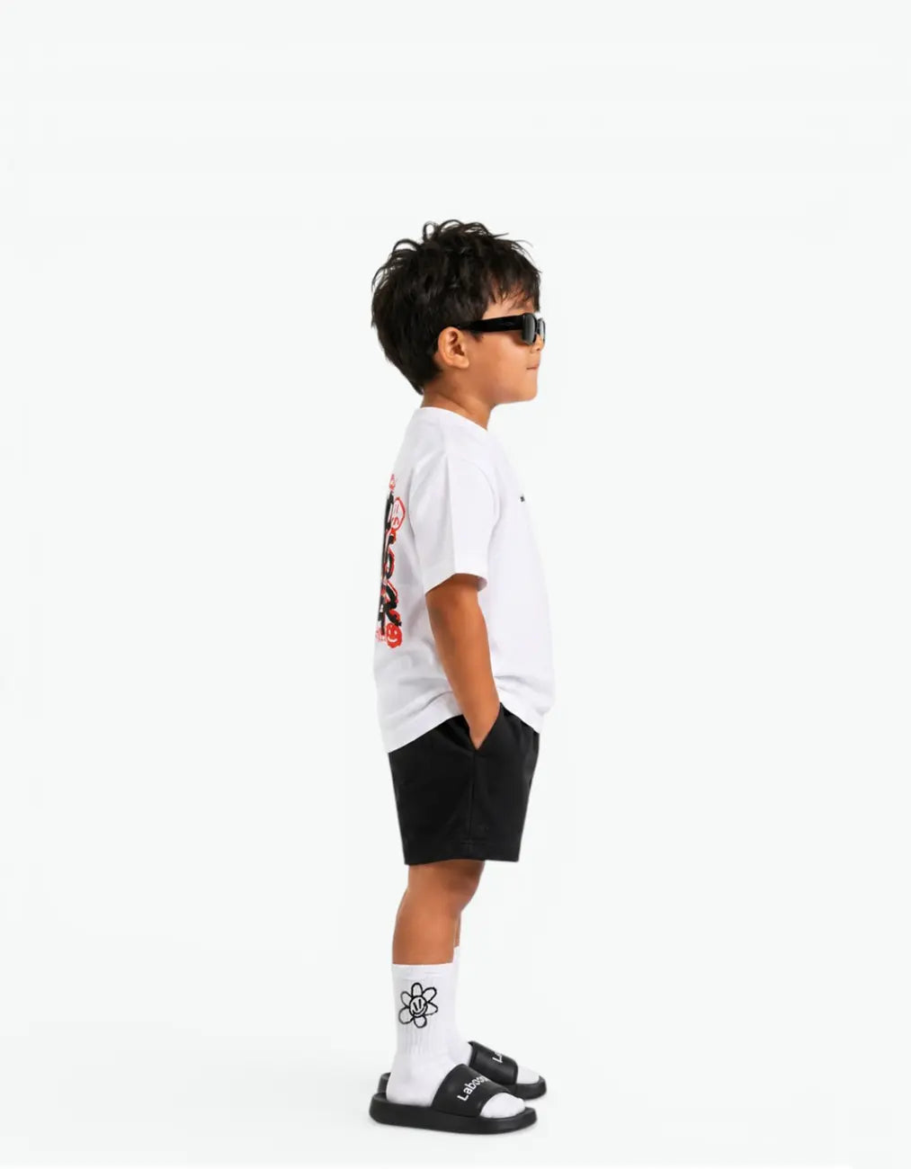 "MOOD SWINGS" Graffiti Tee, White