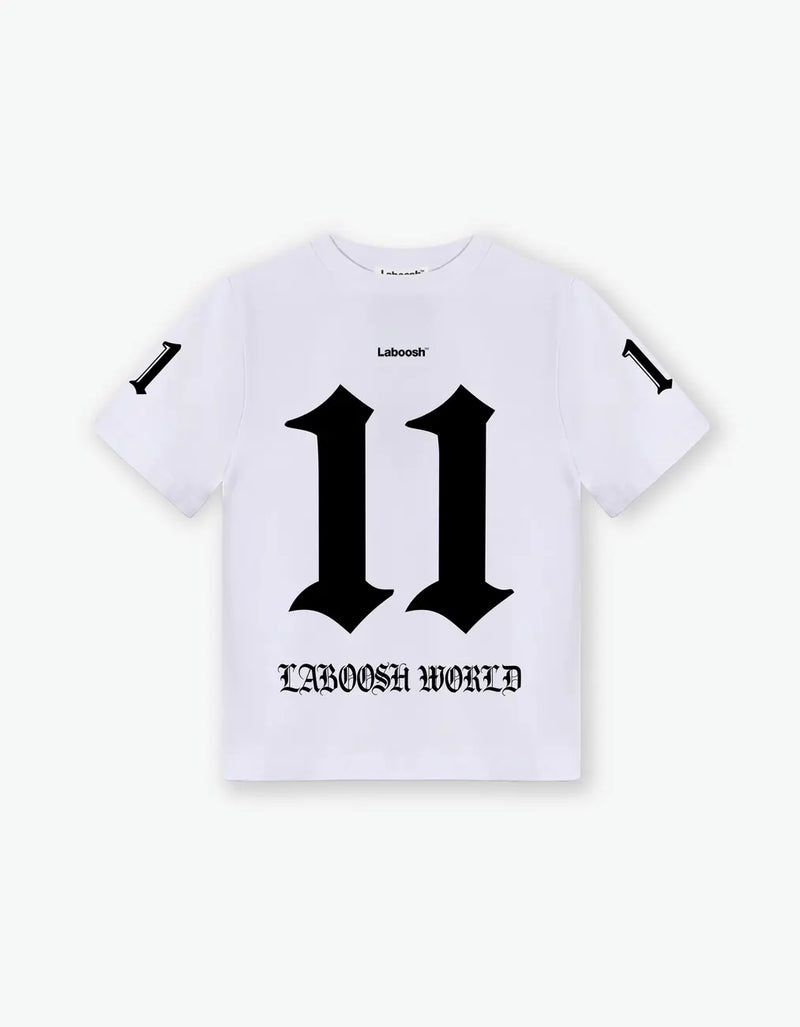 11:11 Laboosh World Tee, White