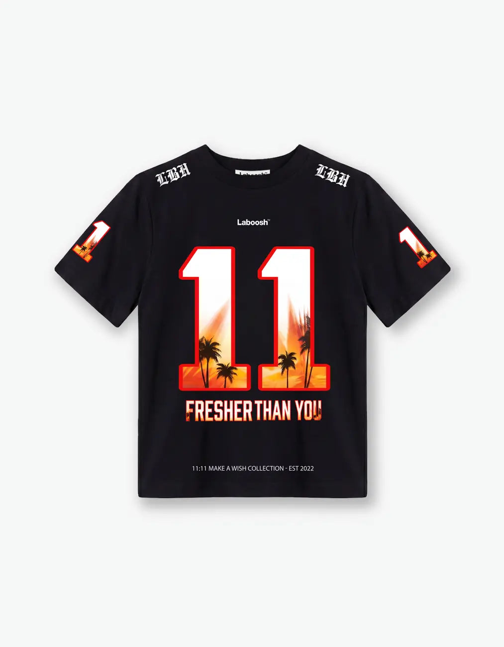11:11 Sunset Tee, Black