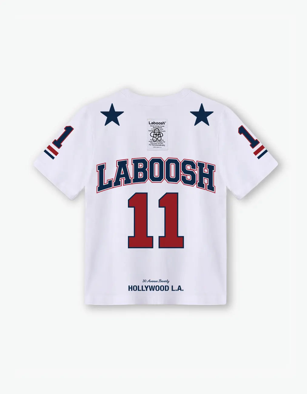 Varsity 11 Tee, White