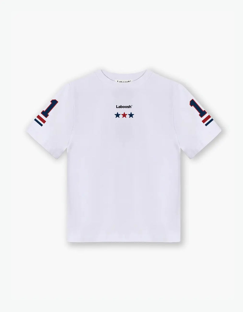 Varsity 11 Tee, White