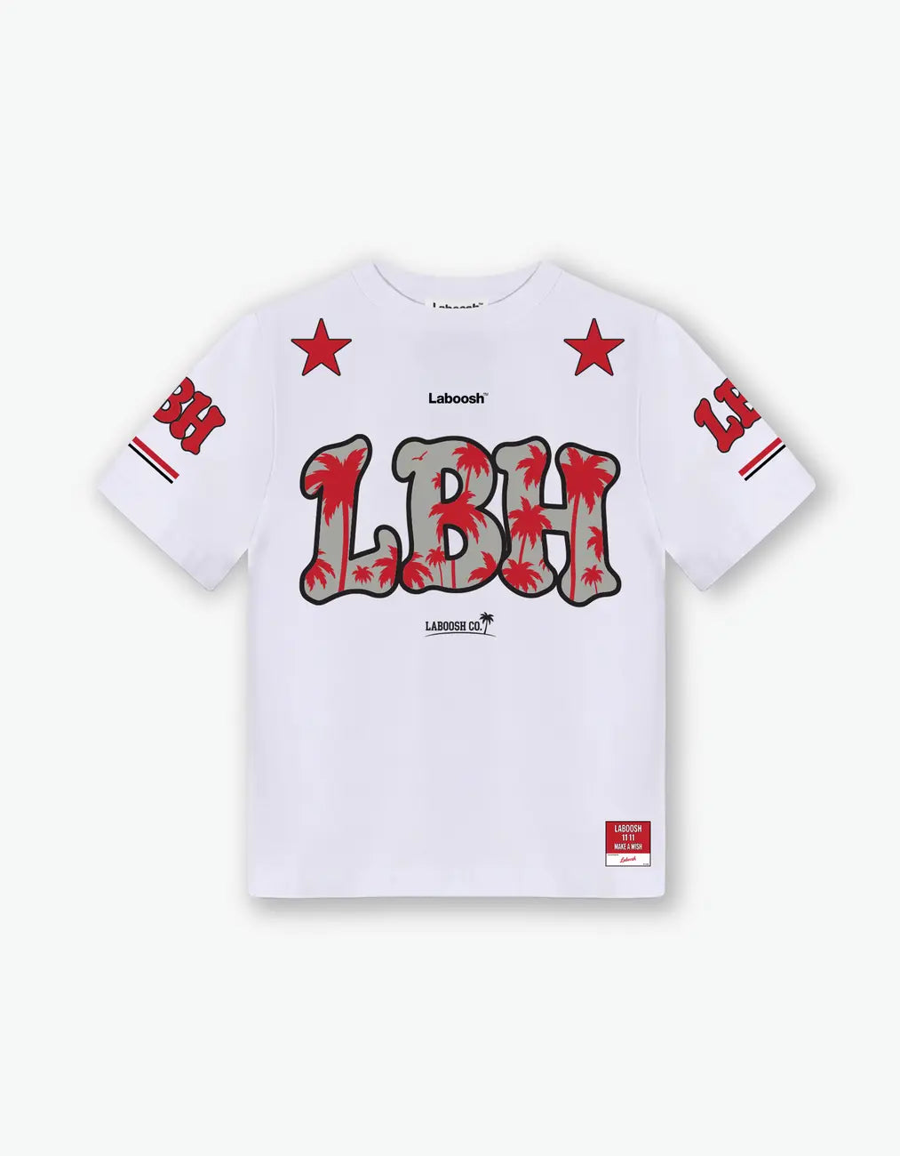 11:11 LBH Palm Tee, White